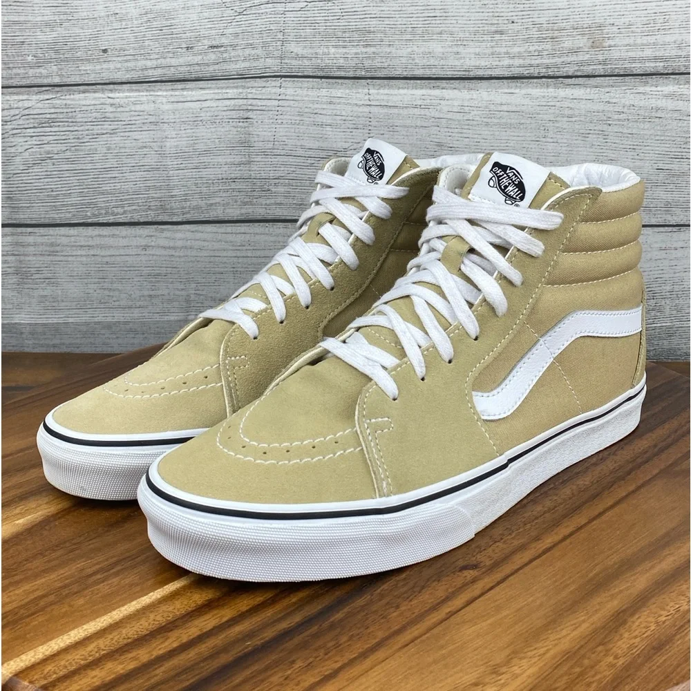 Vans SK8 Hi Cornstalk Tan Skate Shoe Men’s Sneaker Size 10 Women’s Size 11.5